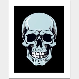 Blue Skull Posters and Art